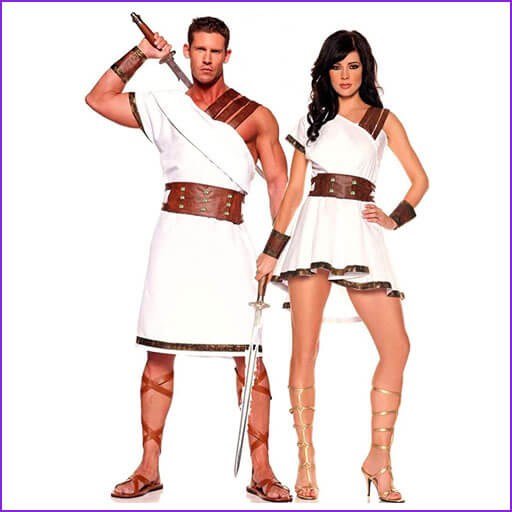 disfraz pareja griega